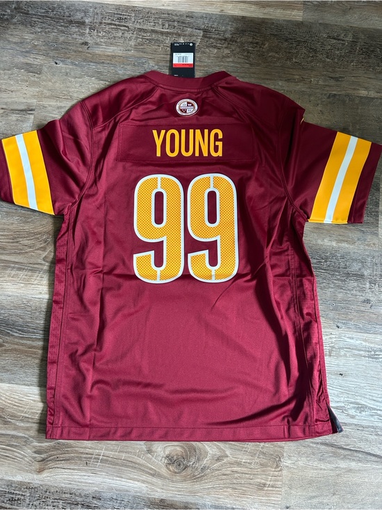 NFL Other - NWT NFL Commanders Maroon & Gold '99' Football Jersey LARGE/XL